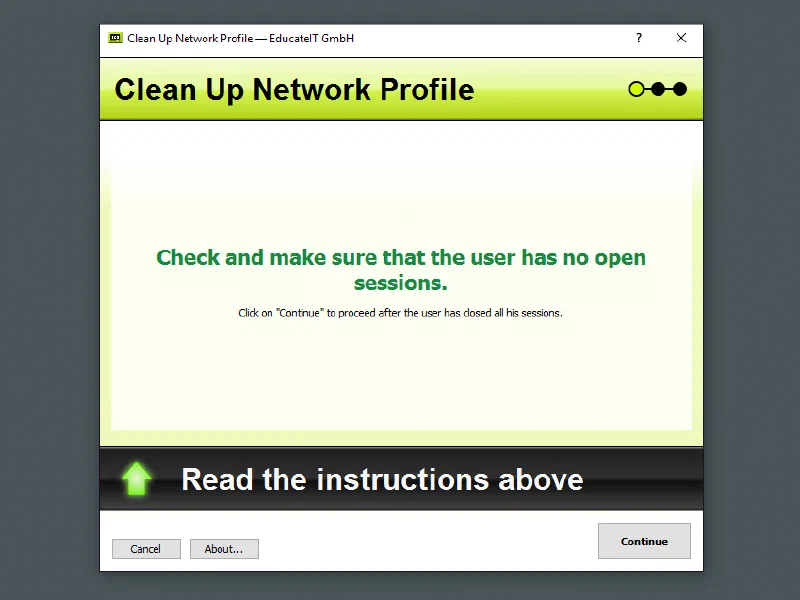 Starting the cleanup workflow