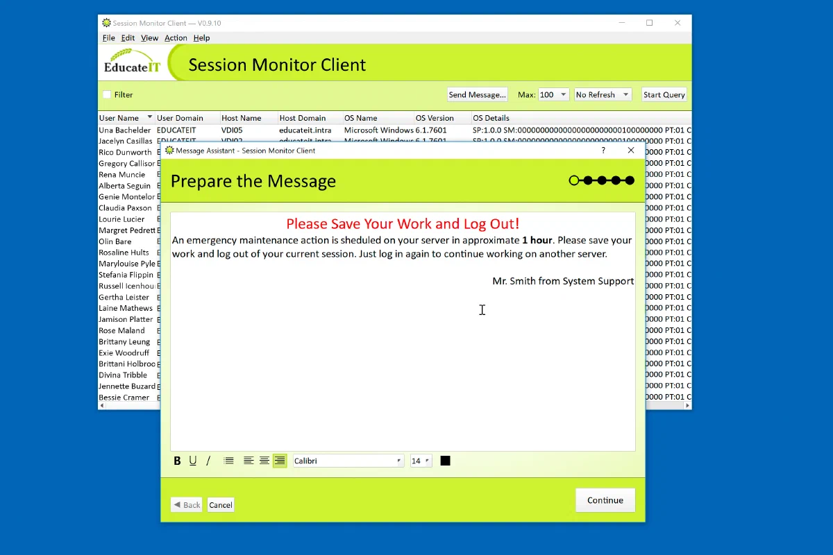 Session Monitor