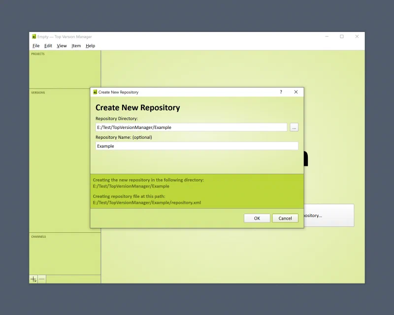 Creating a repository