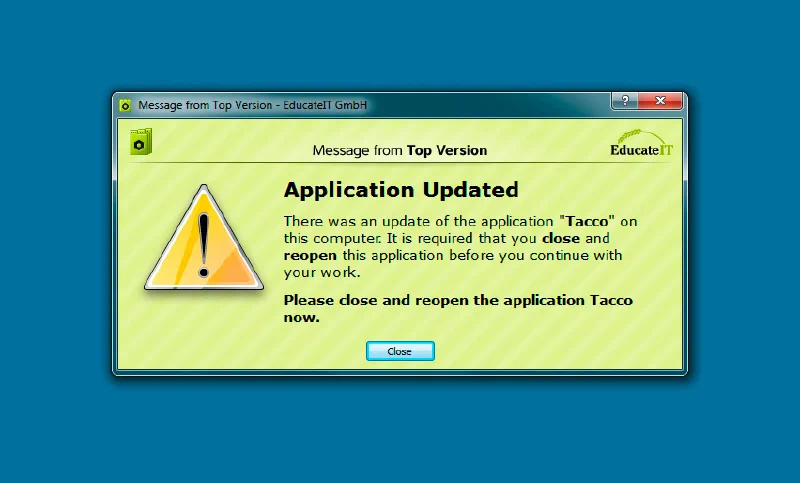 New version notification